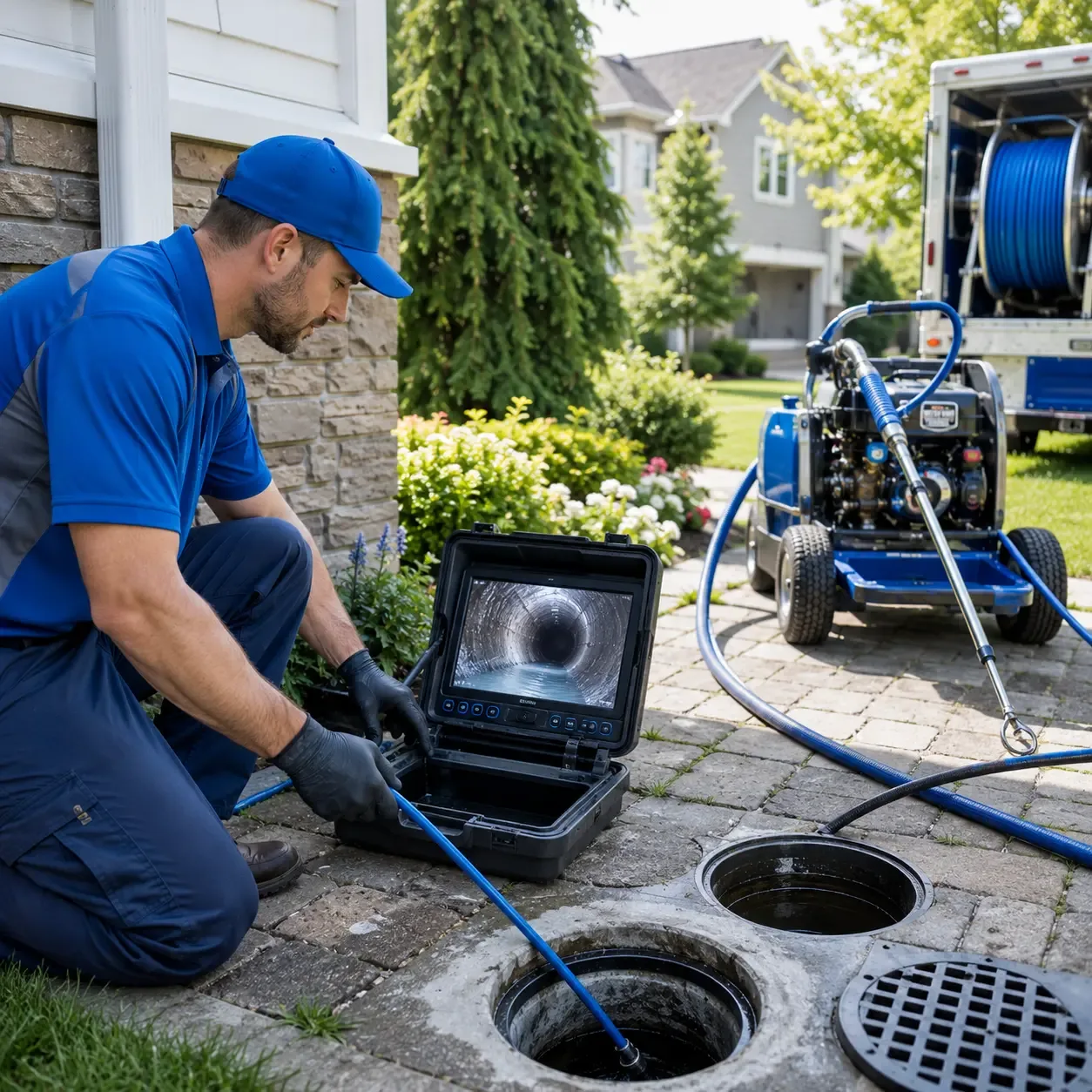 Outdoor drain cleaning professionals serving Cornish, NH