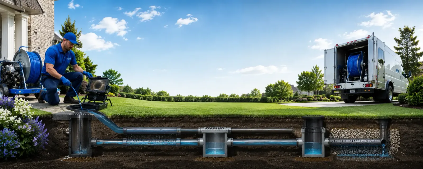 Outdoor drain cleaning information for Cornish, NH